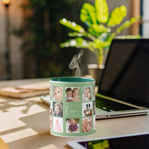 Taza Margaje de foto madre verde