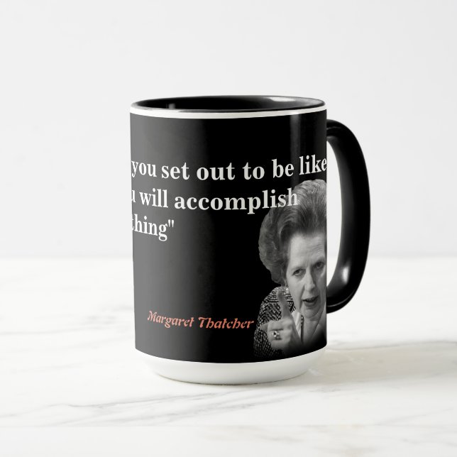 Taza Margaret Thatcher Cita Que Le Gustan (Anverso derecho)