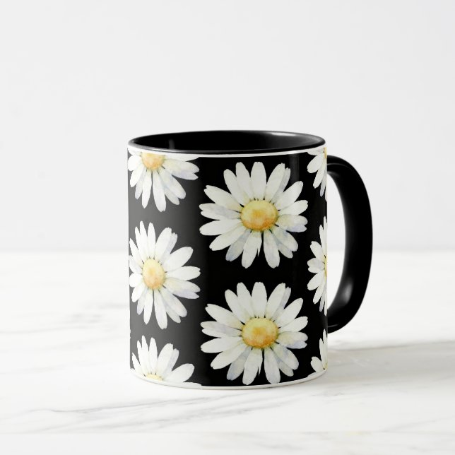 Taza Margaritas de puntos amarillos (Anverso derecho)