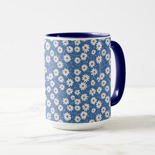 Taza Margaritas del sueño índigo (Anverso derecho)