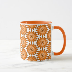 Taza Margaritas naranjas al estilo de los 70