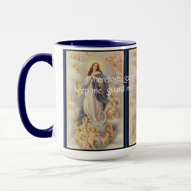 Taza María, Bendita Madre. Oración Mug (Izquierda)