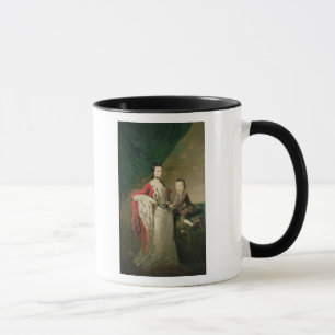 Taza Maria, condesa de Shaftsbury y su hijo
