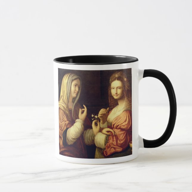 Taza Maria y Martha (aceite en el panel) (Derecha)