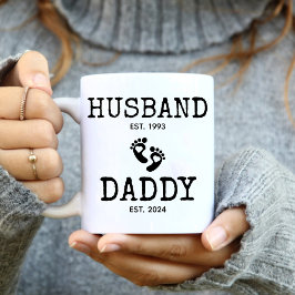 Taza Marido a papá embarazada revela café de moda