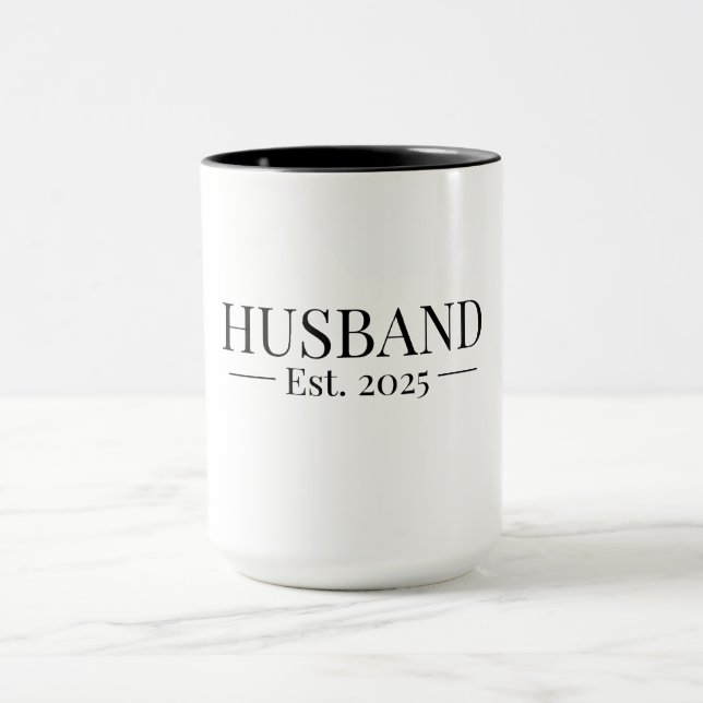 Taza Marido Establecido 2025 (Centro)