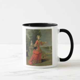 Taza Marie-Adelaide de Saboya en vestido de la caza