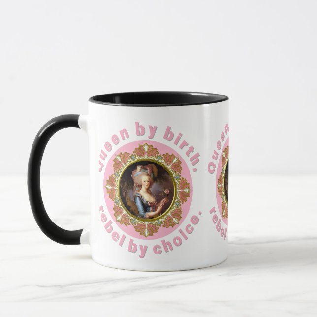 Taza Marie Antoinette Pink Queen Roses Mug (Izquierda)