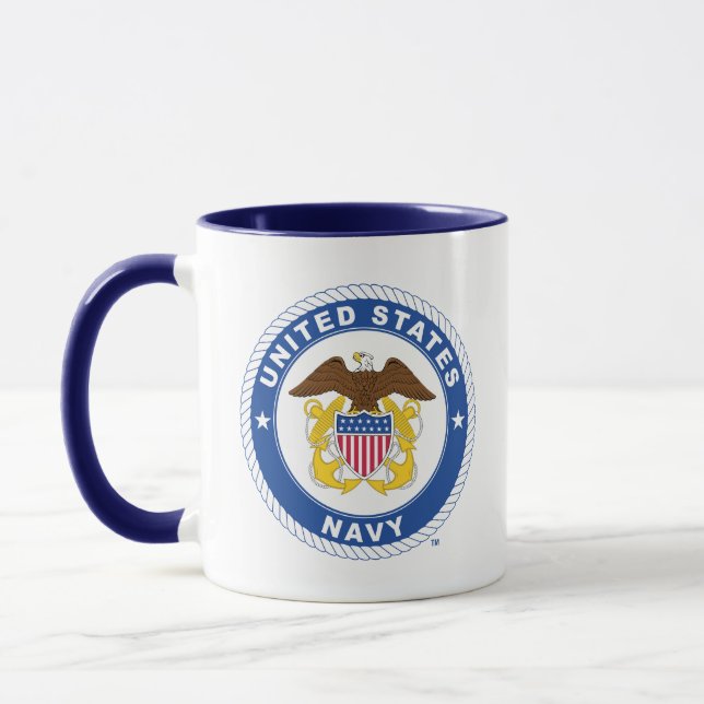 Taza Marina de Estados Unidos | Oficial Escudo (Izquierda)