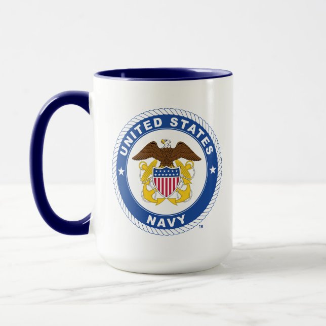Taza Marina de Estados Unidos | Oficial Escudo (Izquierda)