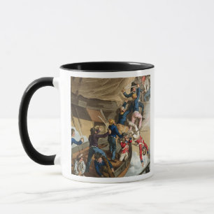 Taza Marineros británicos que suben a un buque de