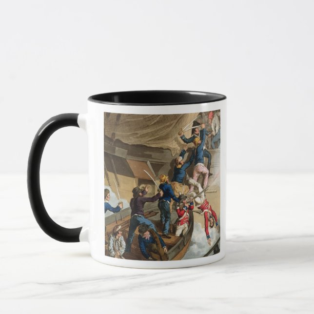 Taza Marineros británicos que suben a un buque de (Izquierda)