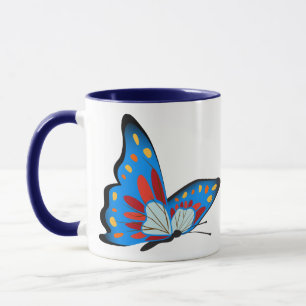 Taza Mariposa abstracta