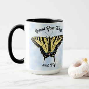 Taza Mariposa amarilla suroeste personalizada
