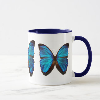 Taza Mariposa azul del morpho