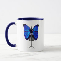 Mariposa azul maniquí