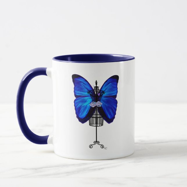 Taza Mariposa azul maniquí (Izquierda)
