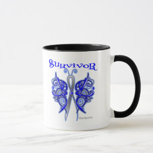 Taza Mariposa céltica del superviviente - cáncer de