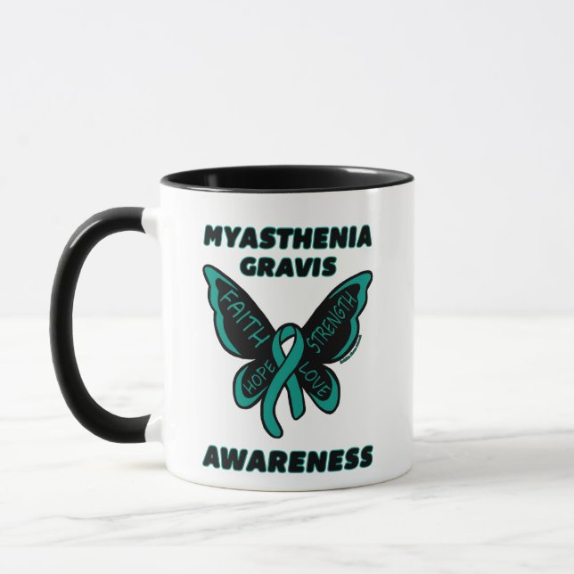 Taza Mariposa/Conciencia... Miastenia Gravis (Izquierda)