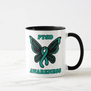 Taza Mariposa/Conciencia...PTSD Mug