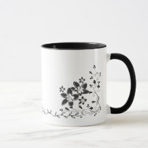 Mariposa de Arte de Línea Elegante y Envoltura Flo