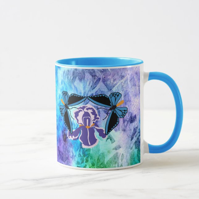 Taza Mariposa de Birdwing en el iris (Derecha)