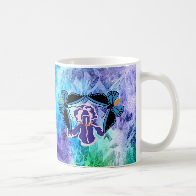 Taza Mariposa de Birdwing en el iris (Derecha)