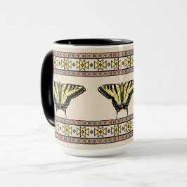 Taza Mariposa de cola de cerda amarilla del suroeste