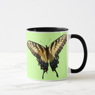 Taza Mariposa de cola tragaluz III Bella foto colorida