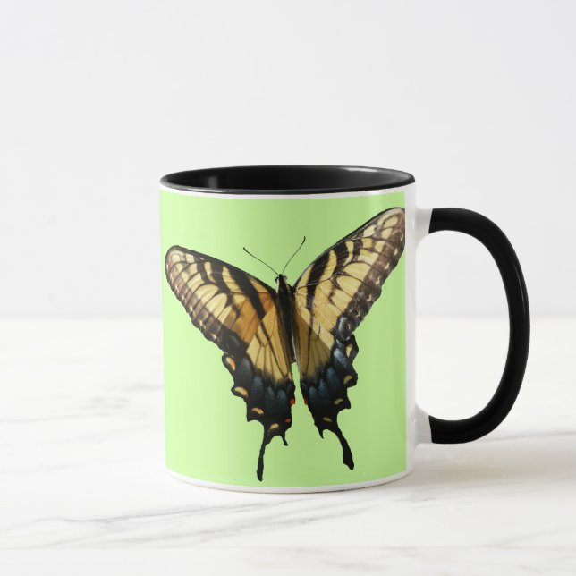 Taza Mariposa de cola tragaluz III Bella foto colorida (Derecha)