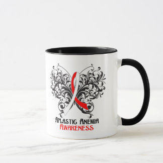 Taza Mariposa de la conciencia de la anemia aplástica