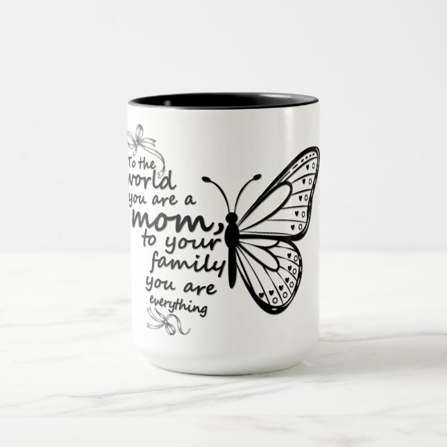 Taza Mariposa de Mamá Inspiradora (Centro)
