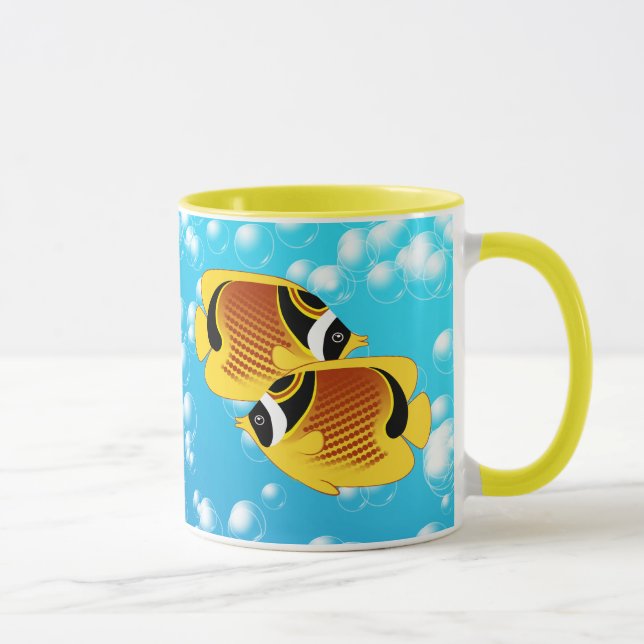 Taza Mariposa de mapache en agua burbuja (Derecha)