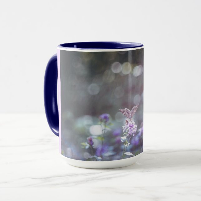 Taza Mariposa en las flores silvestres (Anverso izquierdo)