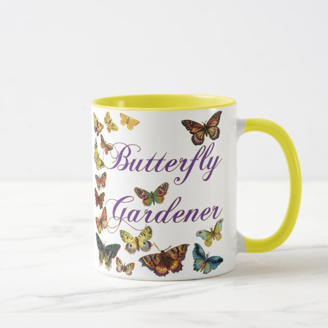 Taza Mariposa Gardener Saying (Derecha)