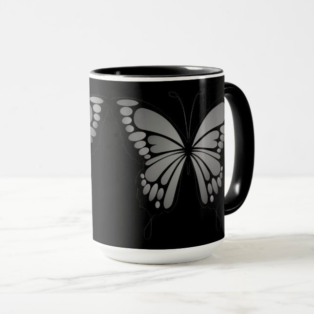 Taza Mariposa Gris (Anverso derecho)
