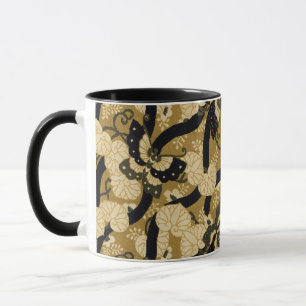 Taza Mariposa Japonesa Vintage Patrón G.A. Audsley