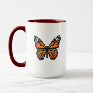 Taza Mariposa monarca en polígono