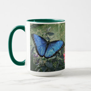 Taza Mariposa morfa azul