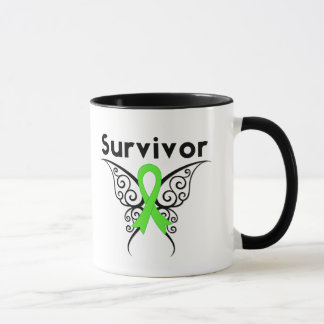 Taza Mariposa tribal del superviviente del linfoma de