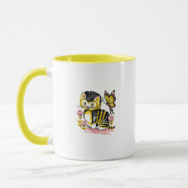 Taza Mariposa y gatitos