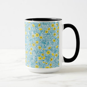 Taza Mariposas, amarillas, azules y blancas