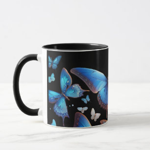 Taza Mariposas azules