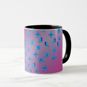 Taza Mariposas Encantadas Rosa