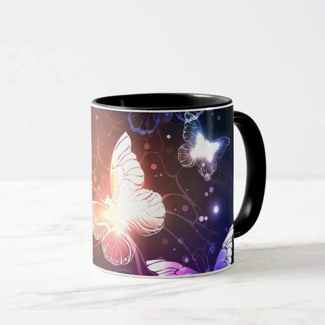 Taza Mariposas nocturnas brillantes (Anverso derecho)