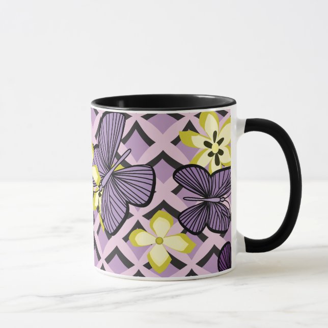 Taza Mariposas púrpuras (Derecha)