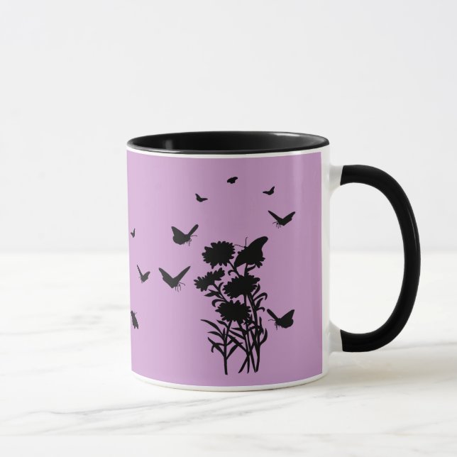 Taza Mariposas Silhouette Mug (Derecha)