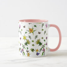 Mariposas y flores