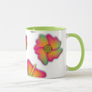 Taza Mariposas y flores