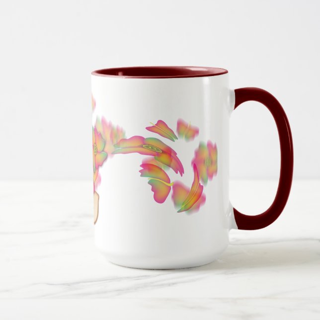 Taza Mariposas y flores (Derecha)